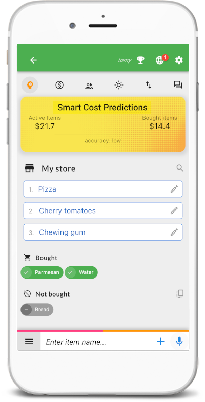 Grocery Shopping List App